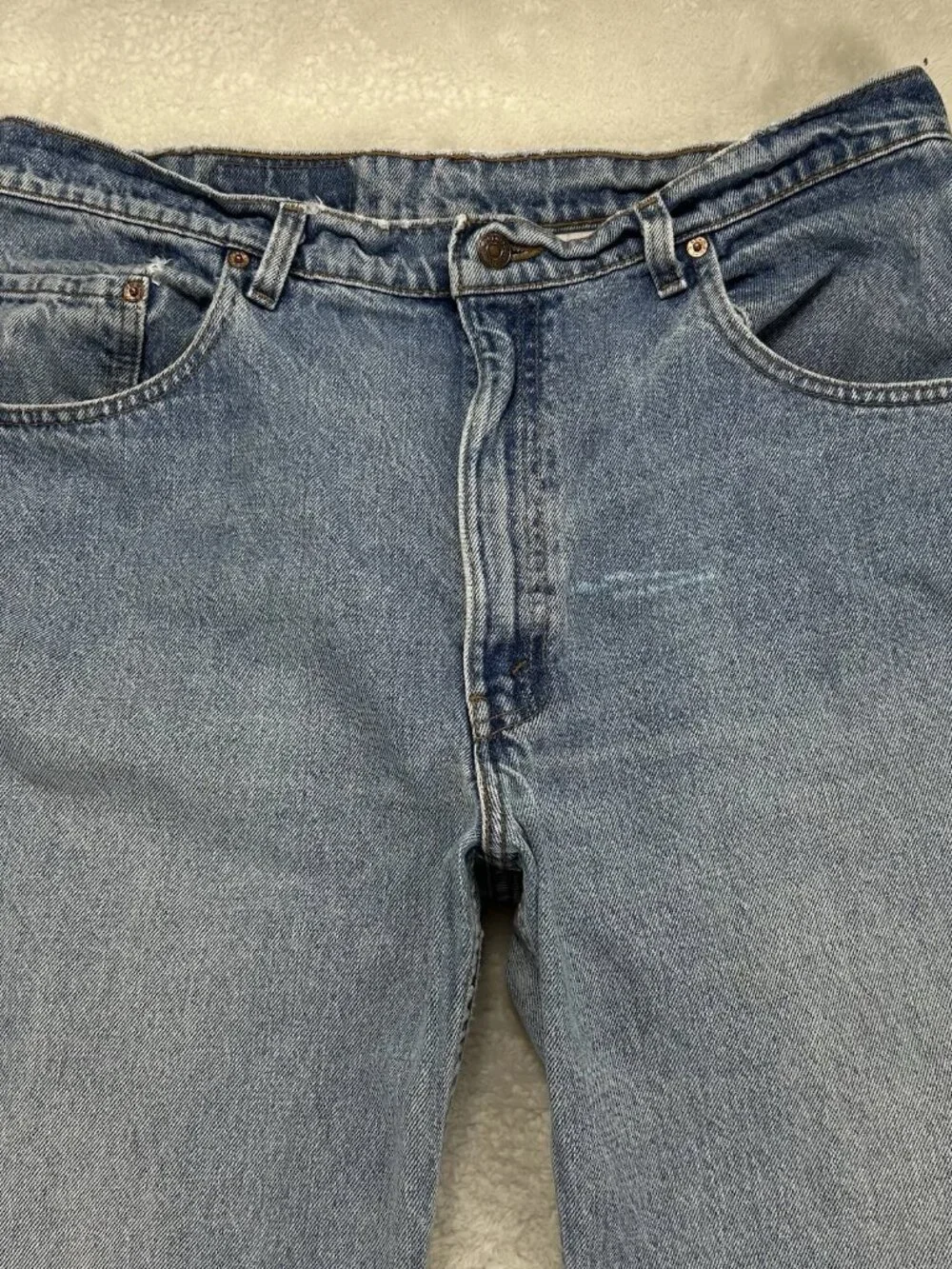 Vintage Levis 550 Jeans Mens Tag-36x36 Blue Denim Relaxed‎ USA Made “READ”